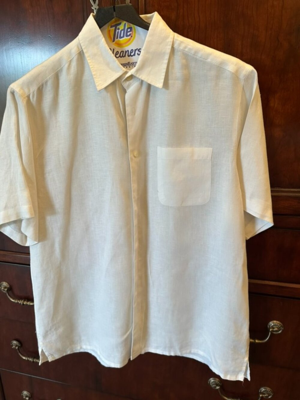 Mens Linen Casual Button Down shirt